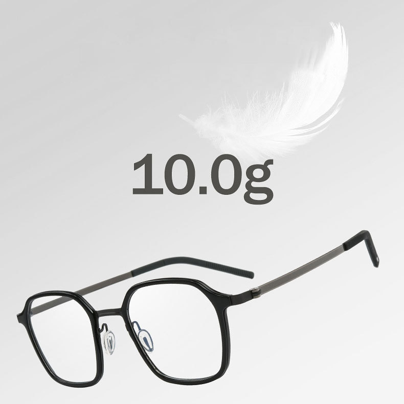 Eterlens | ビジネススタイルウェリントン型メガネ | レトロインダストリアル風