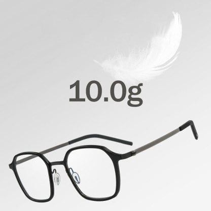 Eterlens | ビジネススタイルウェリントン型メガネ | レトロインダストリアル風