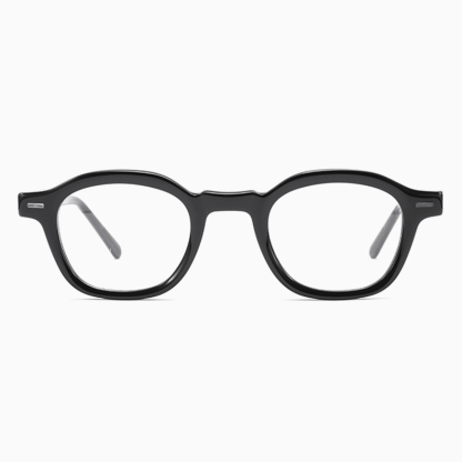 Eterlens｜レトロ風アセテート製小さめフレームメガネ｜クラシックな太セル