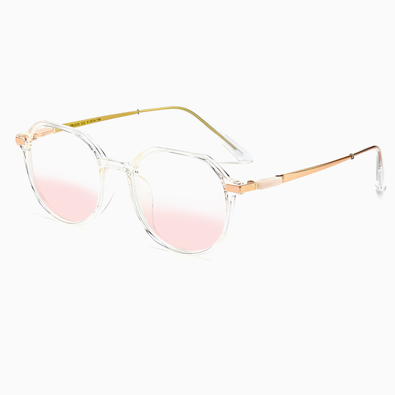 Eterlens｜細リムクラウンパント型チークメガネ｜すっぴんでも映える