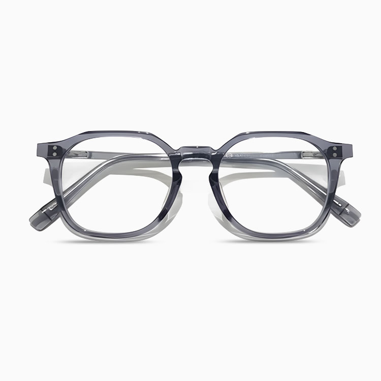 Eterlens｜レトロな多角形ウェリントン型メガネ｜度付き対応｜素顔に映える一本