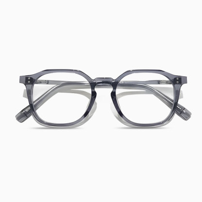 Eterlens｜レトロな多角形ウェリントン型メガネ｜度付き対応｜素顔に映える一本