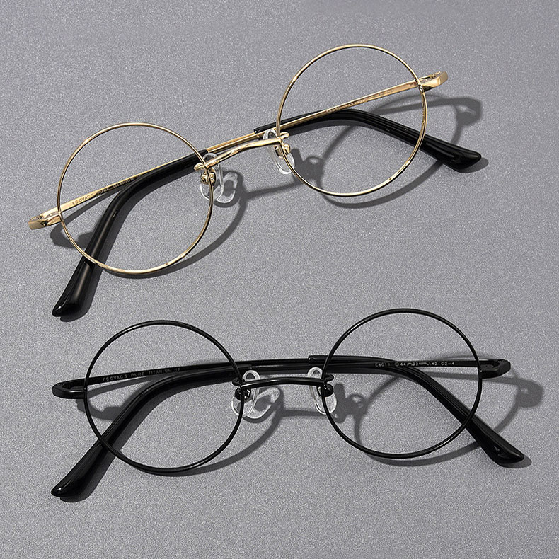 時の円環コレクション | 7g クラシックなレトロラウンドアメガネ | 軽量で快適 | Round FoldLite - 商品画像 5/13