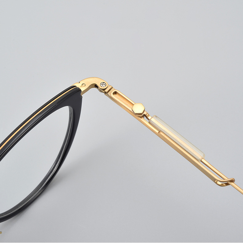 Eterlens｜メカニカルなフォックス型チタンアセテートメガネ｜欧米スタイル