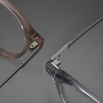 Eterlens｜アセテートチタン製小顔見えレトロ感あふれるメガネ｜素顔に映える万能デザイン