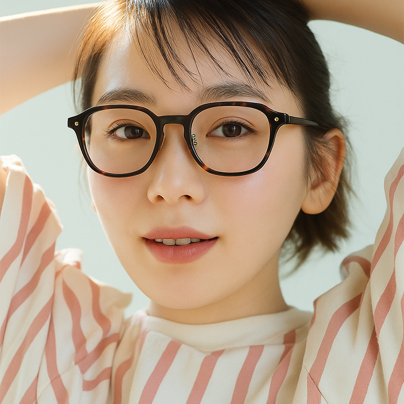 Eterlens｜ウェリントン型小さめフレームメガネ｜レトロで上質感漂う