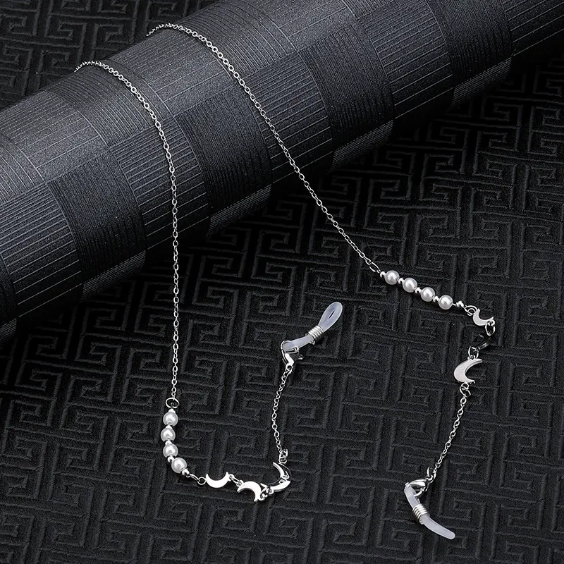 Eterlens おしゃれな純チタン製軽量眼鏡チェーン-Eterlens