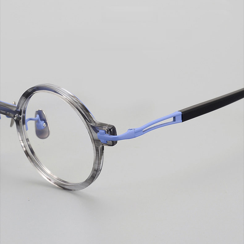 Eterlens | レトロ風ラウンド型アセテートメガネ | スタイリッシュ | オーダーメイド