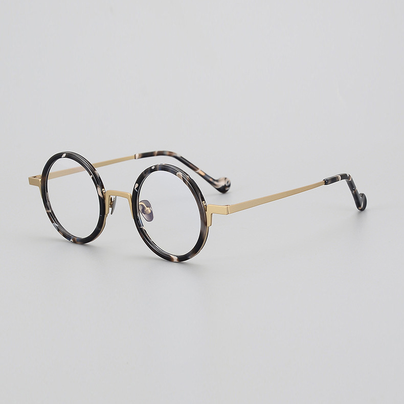 Eterlens｜おしゃれでヒップホップ風チタンアセテート製メガネ｜ユニークでトレンド感漂う｜オーダーメイド