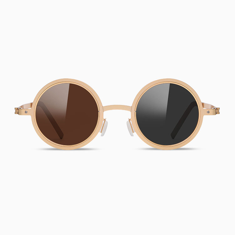 Eterlens│丸型回転調節可能な調光サングラス│クリアな偏光レンズ│UV カット