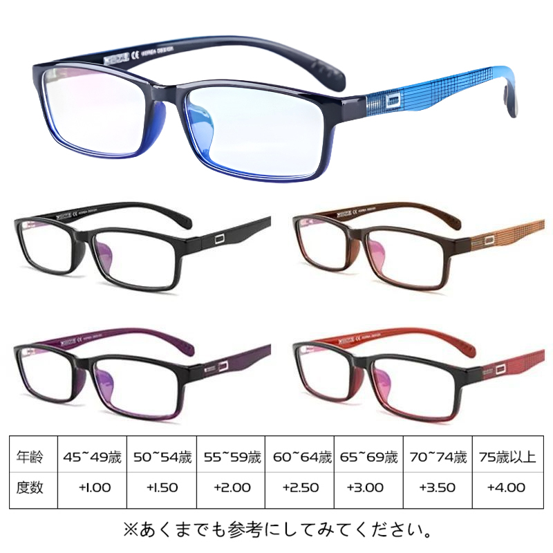 Eterlens ファッショントレンドブルーライトカット老眼鏡-Eterlens