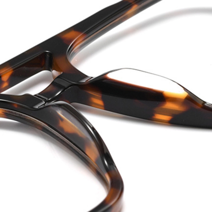 Eterlens｜アビエーターダブルブリッジリベットメガネ｜度付き対応｜レトロでエレガント