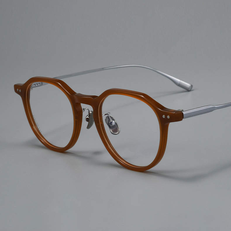 Eterlens｜クラウンパント型アセテートメガネ｜クラシックでおしゃれ｜オーダーメイド