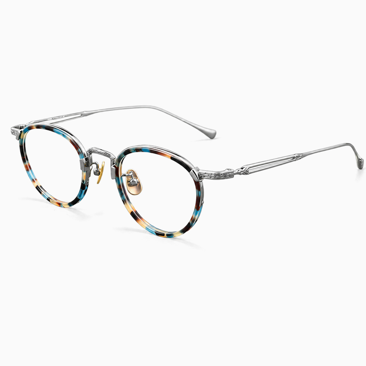 【クラシックエレガンス・エリートモデル】Eterlens｜超軽量・無重力フィット純チタンメガネ｜伝統彫刻×ダブルライン透かしデザイン｜幅広ノーズパッドで跡がつきにくい｜ビジネス・社交シーン対応