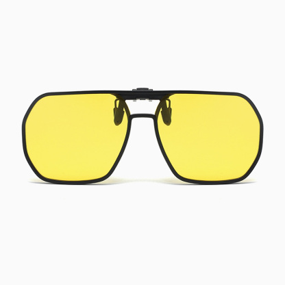 Eterlens｜ダブルブリッジアビエーター型｜眩しさ対策・調光レンズ｜跳ね上げ式クリップオンドライブメガネ-Eterlens