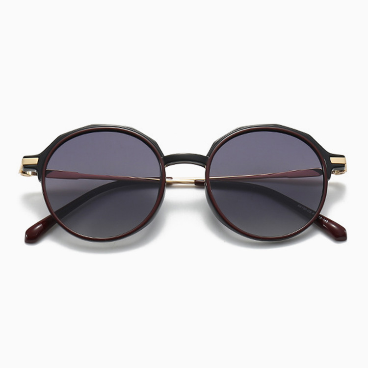 Eterlens  レトロ風ラウンドフレームTR90 | 偏光レンズUV400 | ヒップホップ系サングラス