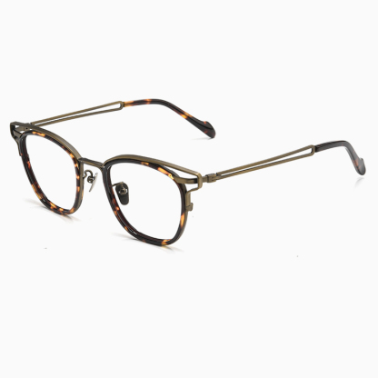 Eterlens｜レトロ感漂う上質なアセテートチタン製メガネ│度付き対応｜匠の技が光る一本