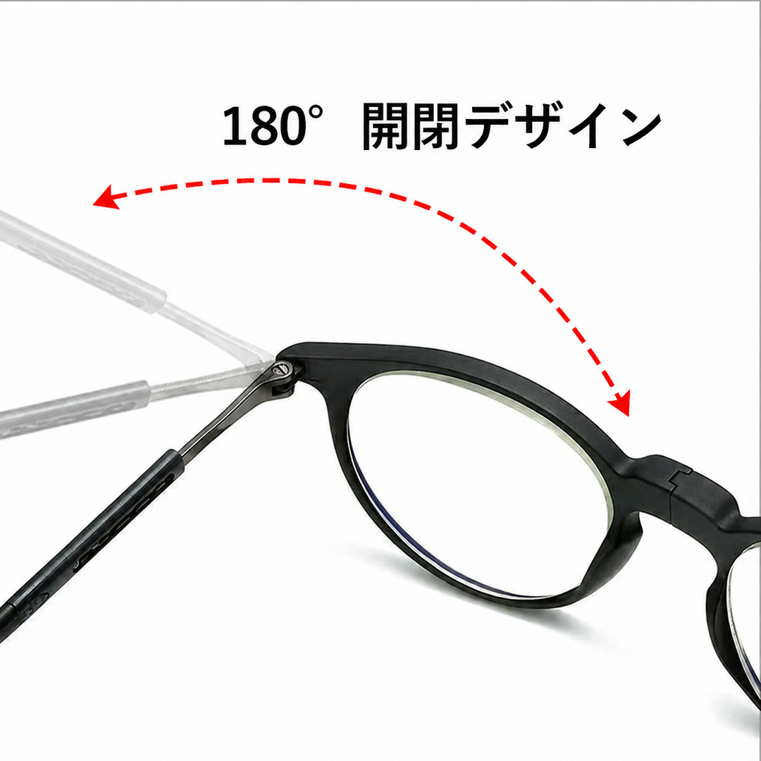 【レトロなラウンド型・若々しい印象に】Eterlens｜磁石式首掛けリーディンググラス｜UV・ブルーライトカット 商品画像 6