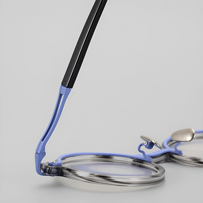 Eterlens | レトロ風ラウンド型アセテートメガネ | スタイリッシュ | オーダーメイド