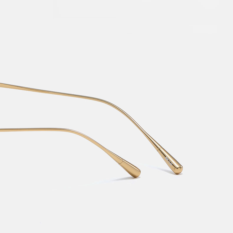 Eterlens | チタン製レトロな太リムスプラウトパットメガネ | 匠の技が光る一本