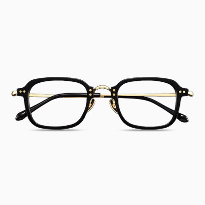 Eterlens｜日系デザイナーによるレトロ風メガネ｜高級なアセテートチタン製小さめスクエアフレーム