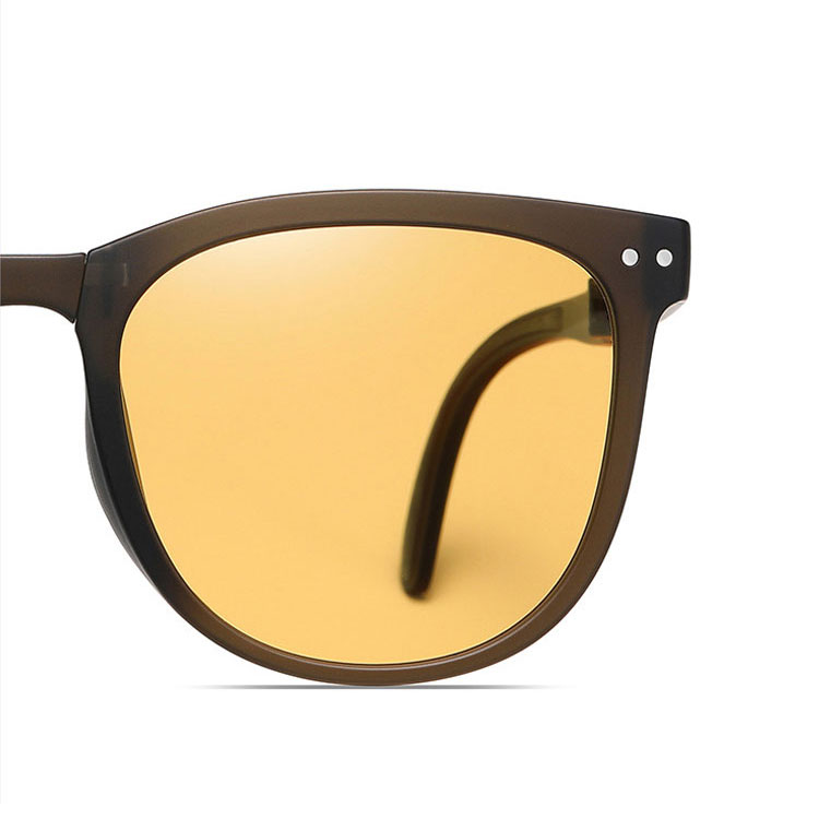 Eterlens | スクエアフレーム  TR90 | カラーレンズ  折りたたみ可能  | uv400 偏光サングラス-Eterlens