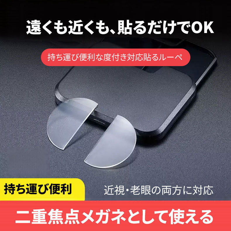 Eterlens │液体シリコン製貼るルーペ│近視メガネにも貼り付けOK