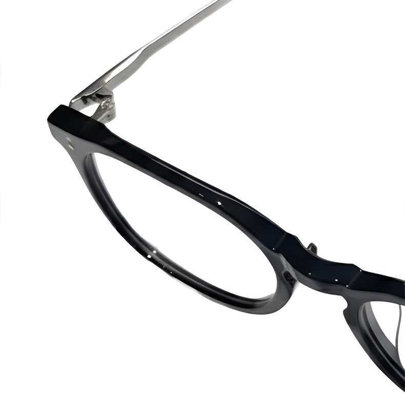 Eterlens｜レトロな多角形ウェリントン型メガネ｜度付き対応｜素顔に映える一本