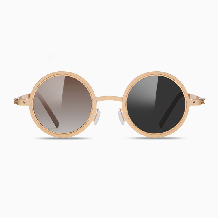 Eterlens│丸型回転調節可能な調光サングラス│クリアな偏光レンズ│UV カット