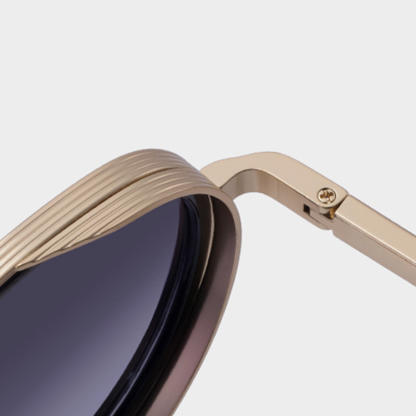 Eterlens|メタルオーバルフレーム|UV400|高級感漂うメンズサングラス-Eterlens