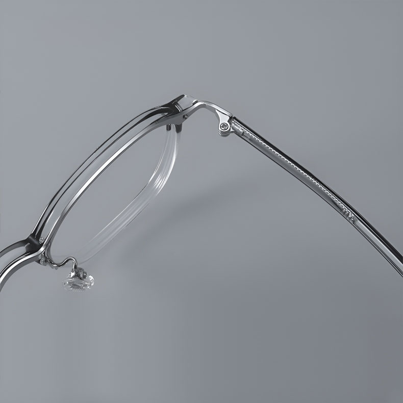 Eterlens｜レトロ風小さめフレーム芯張りテンプルメガネ｜上質感溢れる