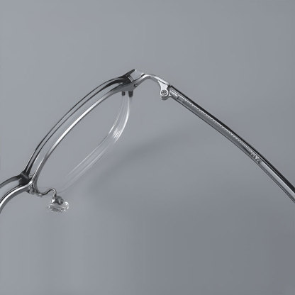 Eterlens｜レトロ風小さめフレーム芯張りテンプルメガネ｜上質感溢れる