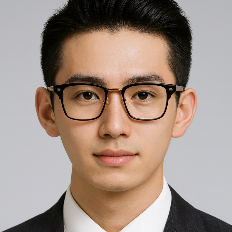 Eterlens｜メンズアセテート製高級メガネ｜クラシックなビッグフレーム