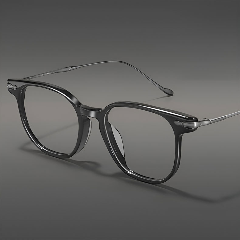 Eterlens | デザイナーズモデルのアセテート＋チタンフレームメガネ | トレンド感あふれる