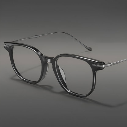 Eterlens | デザイナーズモデルのアセテート＋チタンフレームメガネ | トレンド感あふれる