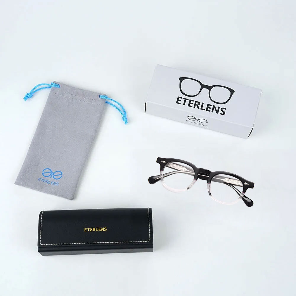 【ダイヤリベット・鯖江クオリティ】Eterlens｜クラシックウェリントン｜顔型を選ばない｜50年代ハリウッド風｜品格を引き立てる一本