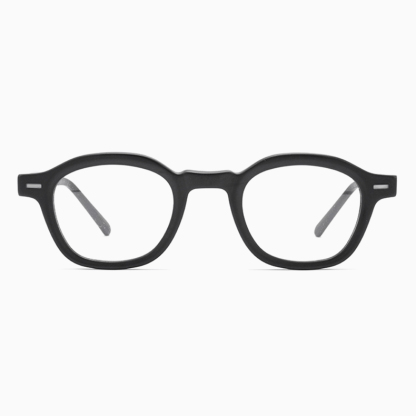 Eterlens｜レトロ風アセテート製小さめフレームメガネ｜クラシックな太セル