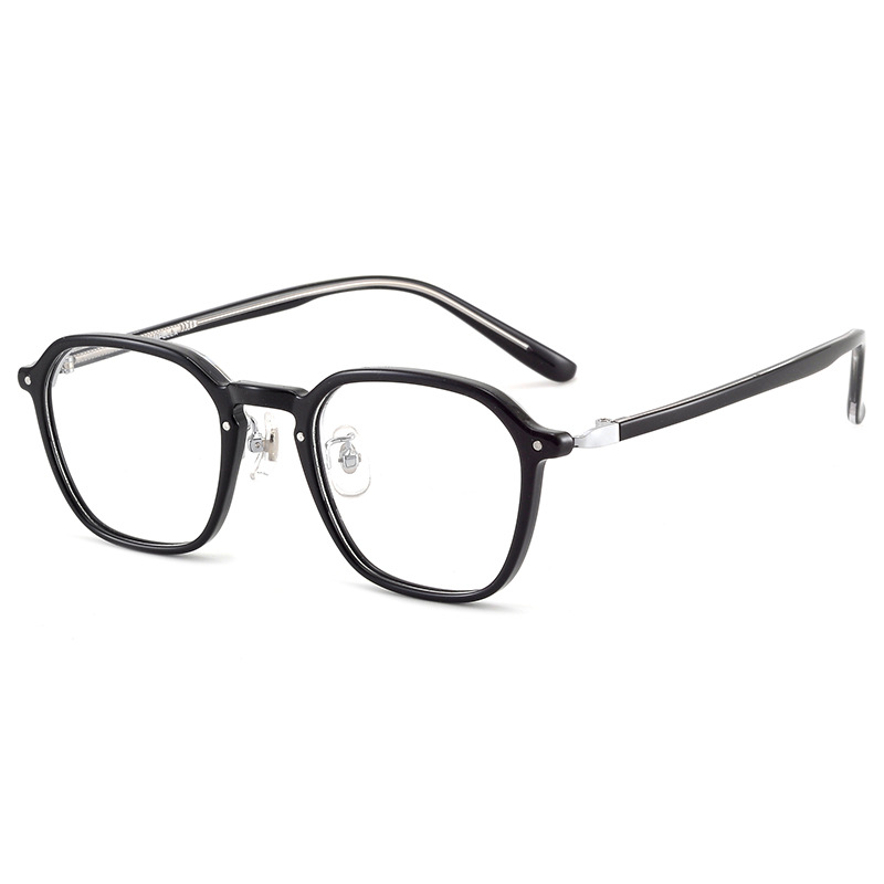 Eterlens｜レトロ風小さめフレーム芯張りテンプルメガネ｜上質感溢れる