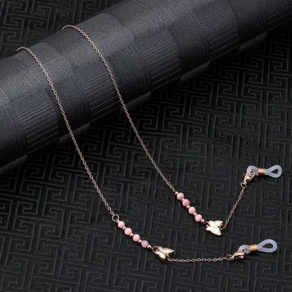 Eterlens おしゃれな純チタン製軽量眼鏡チェーン-Eterlens