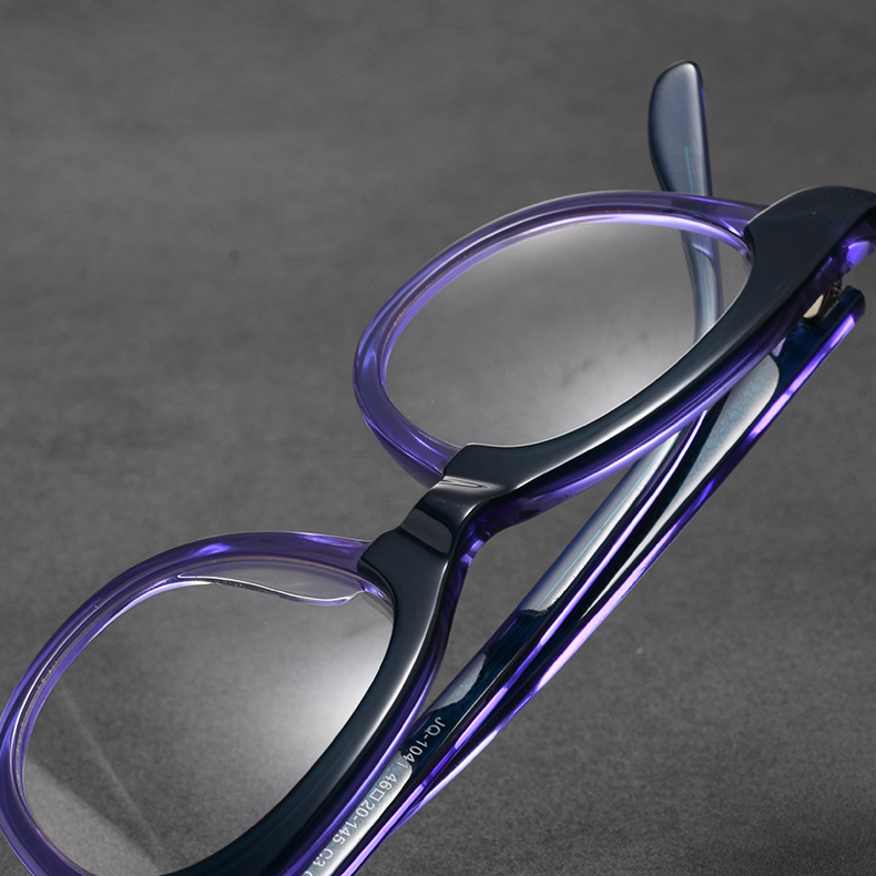 Eterlens｜派手なバイカラーブローフレームメガネ｜おしゃれで個性的