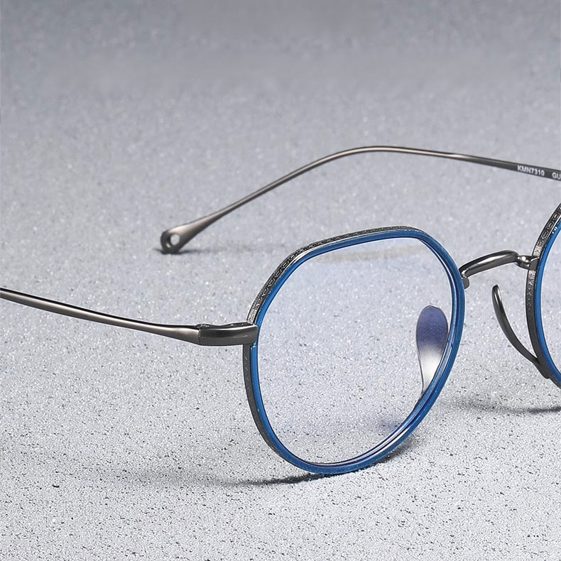 【－5歳の若見え】Eterlens | 7.2g 驚きの軽さ | 小顔効果クラウンパント纯チタン眼鏡 - 商品画像 7/13 (Round RxReady)