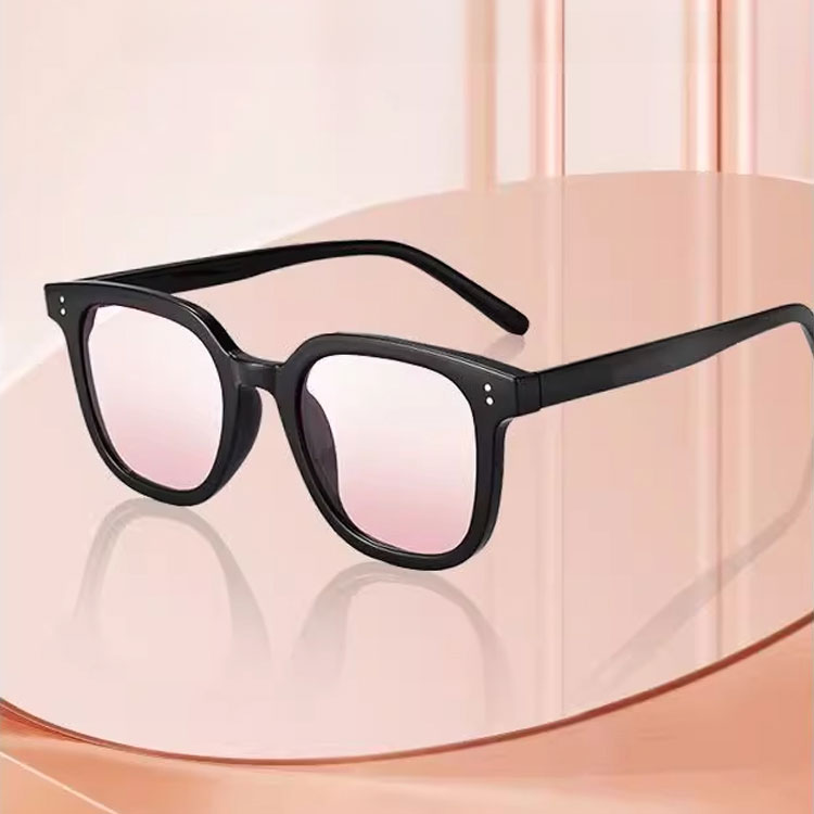 Eterlens｜新作グラデーションチークレンズメガネ｜TR90ブルーライトカット｜小顔見え効果