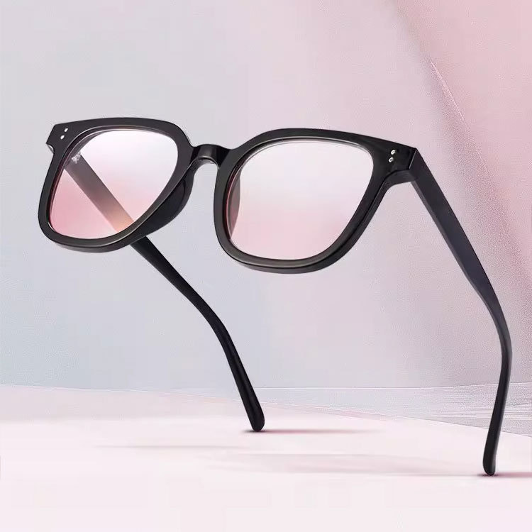 Eterlens｜新作グラデーションチークレンズメガネ｜TR90ブルーライトカット｜小顔見え効果