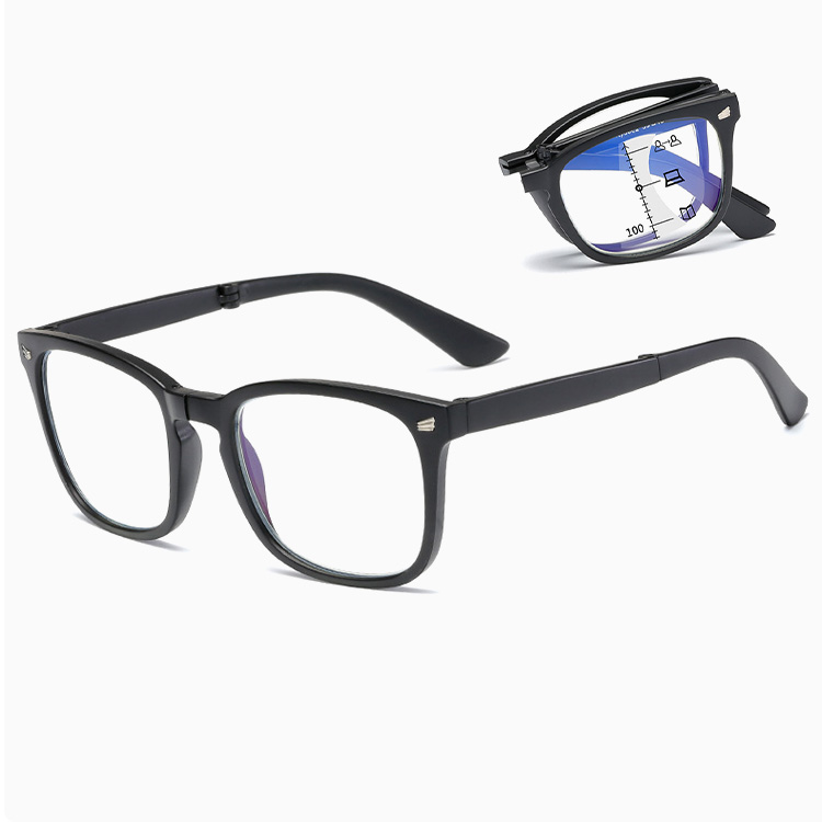 Eterlens｜クラシック大きめフレーム｜感光変色 折りたたみ多焦点｜遠近両用老眼鏡-Eterlens