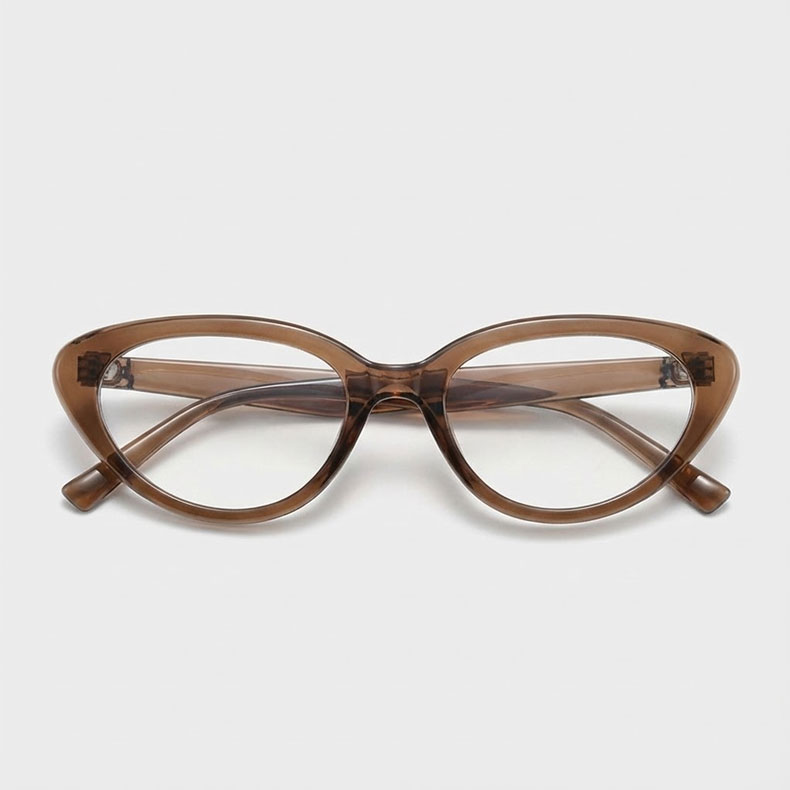 Eterlens | レトロ風フォックス型アセテートメガネ│おしゃれなデザイン