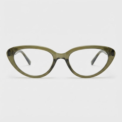 Eterlens | レトロ風フォックス型アセテートメガネ│おしゃれなデザイン