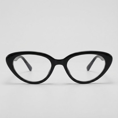 Eterlens | レトロ風フォックス型アセテートメガネ│おしゃれなデザイン