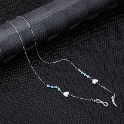 Eterlens おしゃれな純チタン製軽量眼鏡チェーン-Eterlens