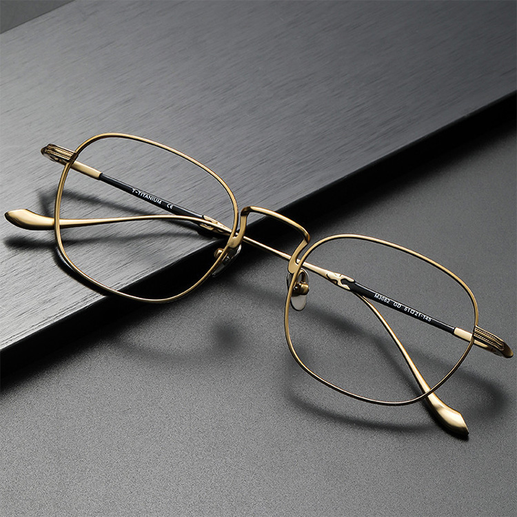 Eterlens｜手作りレトロシンプルチタンメガネ｜度付き対応｜匠の技が光る一本