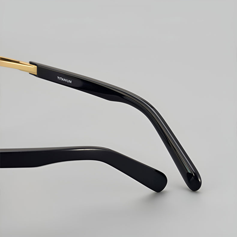 Eterlens｜職人手作りウェリントン型メガネ｜クラシックな太セル｜カスタムメイド